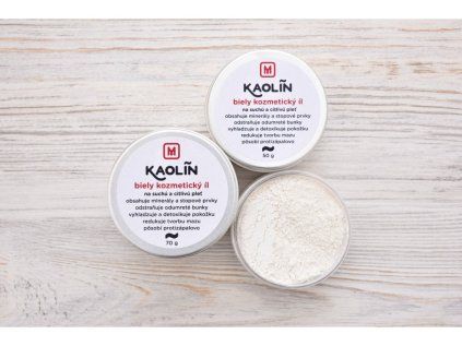 Biely kozmetický íl kaolin